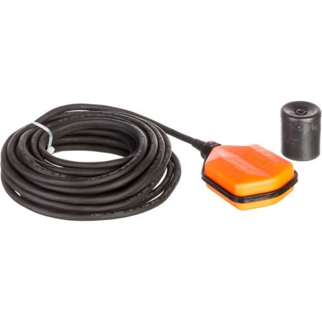Interruttore a galleggiante con cavo in neoprene da 15 m per acque pulite e grigie con contrappeso LVFSN1W15