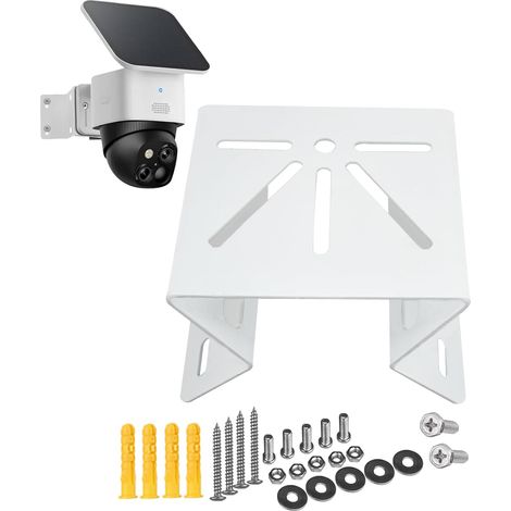 Support d'angle en Acier Inoxydable Compatible avec Solocam S340/E30, 4G LTE Cam S330 Caméra, Support de Montage 270° View pour Caméra PTZ, Montage Mural pour Intérieur et Extérieur (1/5)
