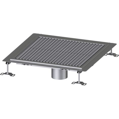 -Bodenwanne Ferrofix Klebeflansch H: 6 mm, 600 x 600 mm