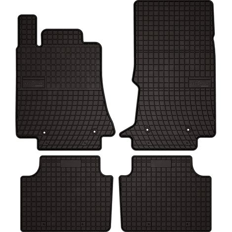 Tapis de sol en caoutchouc pour : Alfa Romeo Giulia 4x4 (4WD) berline (2016-) - noirs, sur mesure