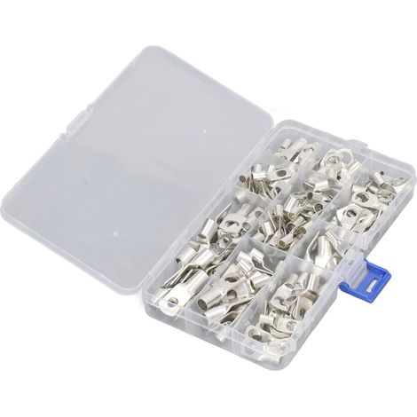 Lot de 120 cosses annulaires électriques en cuivre pour machines et véhicules. (1/5)