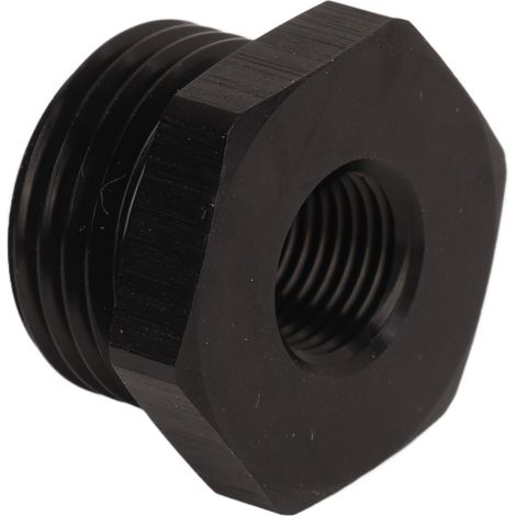 8AN NPT 1/8 Zoll schwarze Aluminium-O-Ring-Sechskantmutter für Automobile, Fahrzeugbefestigungen, Gewindeverbindungen, hochfeste Sechskantschraube. (1/5)