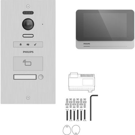 Visiophone collectif pour 1 appartement / bureau - Philips WelcomeHive Pro 2 (1/5)