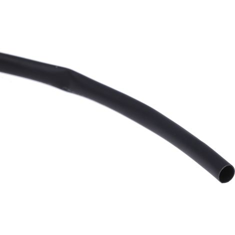 Gaine thermorétractable RS PRO, Dia. 3mm Noir rétreint 3:1, 10m