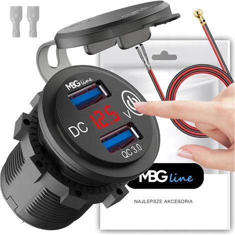 Cargador para motocicleta MBG Line MC3087T