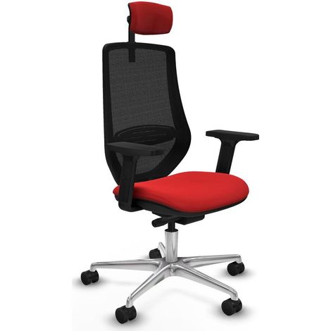 Piqueras y Crespo Mardos Silla de Oficina Roja Ergonómica