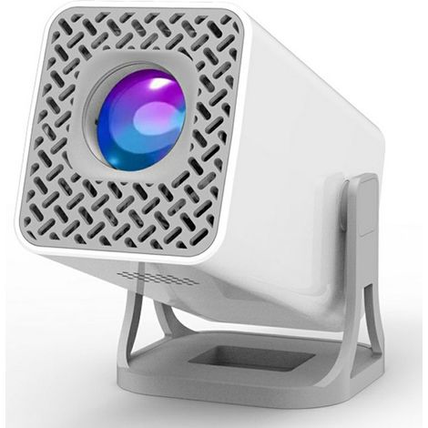 Filiyano – Projecteur vidéo Home Cinéma avec résolution HD 720p intégrée, Wi-Fi 5G et duplication d'écran sans fil (blanc). (1/5)