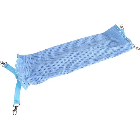 Hamac suspendu multifonctionnel portable en maille respirante, utilisable en hiver et en été, pour chats et chiens (Bleu L) (1/5)