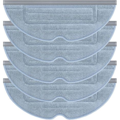 Lot de 5 Serpillres de Rechange pour Aspirateur T7 T7plus S7,Chiffons de Nettoyage pour Aspirateur Roborock S7 (1/5)