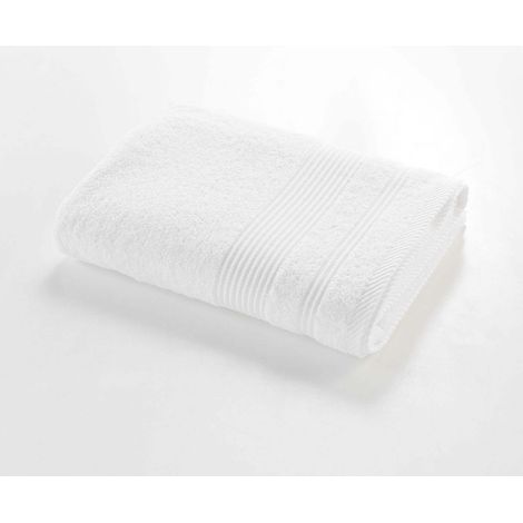 Drap de douche 70 x 130 cm eponge unie tendresse Blanc