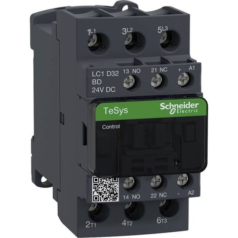 Contattore Schneider Electric TeSys LC1D32BD nero 32A 24V DC (1/4)