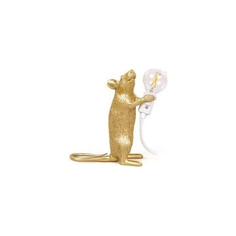 Mini Lampe de Table Lampe de Table Or Animal Souris Lampe Nordique créatif Salon Salle à Manger Chambre Magasin de vêtements E12 éclairage(Sans source lumineuse) (1/5)
