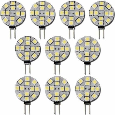 10x Ampoule LED G4 DC 12V Non dimmable Blanc 6000K Ampoule de lumière Remplacement 20W Lampe halogène pour Cuisine Camping-Car RV remorque Bateau (1/5)