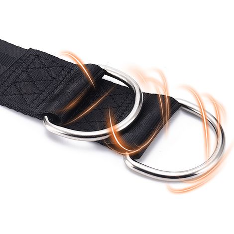 Housse de Hamac Suspendue en Polyester Renforcé - Kit d'Accrochage pour Balançoire Extérieure avec Double Anneau 200 cm (1/4)