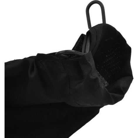 Sac à Poussière - Pour Scie à Onglet - Fermeture Éclair Bas + Support Métallique - Noir - 4 Pièces (1/5)