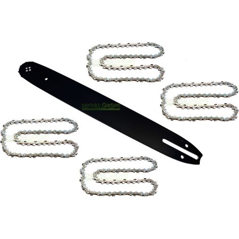 38cm (15") 1,5mm 0,325" 64 MLN guide-chaîne + 4 X chaîne pour tronçonneuse Deltafox Ryobi Hecht Gardena (1/5)