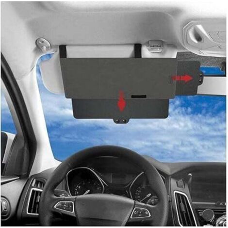 Junzheng Sonnenblendenverlängerung für Autos, blendfreie Sonnenblendenverlängerung für Autos, UV-Schutz für Fahrer- oder Beifahrersitz (1/5)