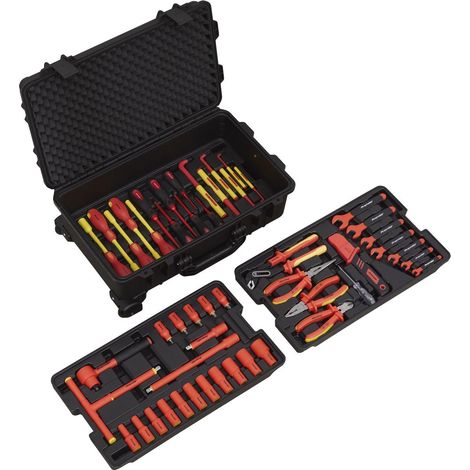Sealey AK7938 Premier Insulated Tool Kit 3/8""Sq Drive 1000V 50pc - VDE Approved (1/5)