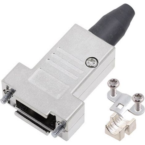 encitech DTSL09-RG-SJS-T-K 6560-0217-31 D-SUB Gehäuse Polzahl: 9 Vollmetall 180 ° Silber 1 St.