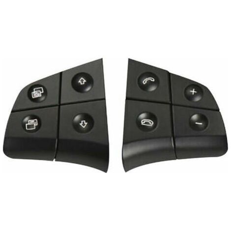 Remplacement Des Boutons De Commande Au Volant  - Pour Mercedes Benz W164 W245 W251 Ml Gl Br Classe - Noir - 4 Clés