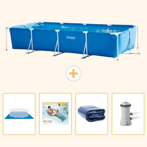 Intex Piscine Tubulaire Rectangulaire - 450x220x84 cm - 5-pièces S171 (1/5)