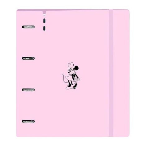 Carpeta de anillas Minnie Mouse Naive Rosa 27 X 32 X 4 cm