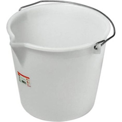 10 x SECCHIO ALIMENTARE C/BECCO 17 L BIANCO