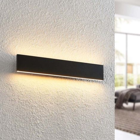 [GEBRAUCHT] B-Ware Lindby Wandlampe Wandleuchte LED Leuchte schwarz Stahl warmweiß dimmbar 47 cm (1/2)