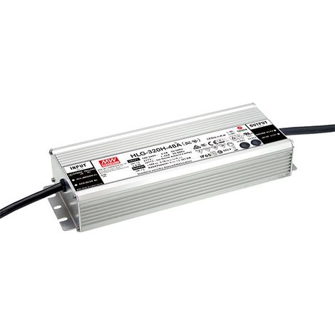 Alimentatore switching Meanwell HLG-320H-12-A LED 264 W 12 V 22 A 90-305 V CA 127-431 V CC IP65