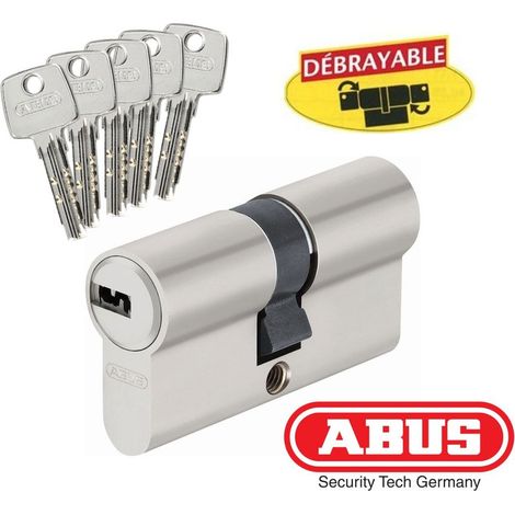 Abus 45012 - Ec-snp rimovibile esterno porte cilindri/ingressi locali 50 x 50 nichel opaco (1/5)