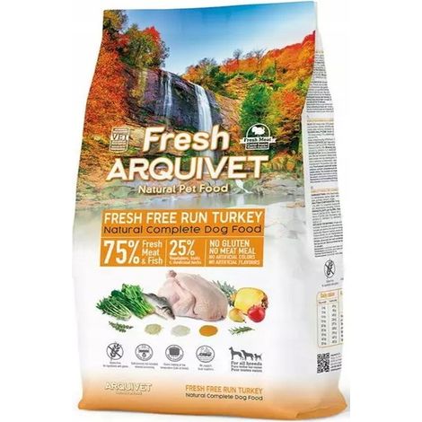 ARQUIVET FRESH Alimento semiblando 75% carne de pavo, pescado, sin pollo 2,5 kg