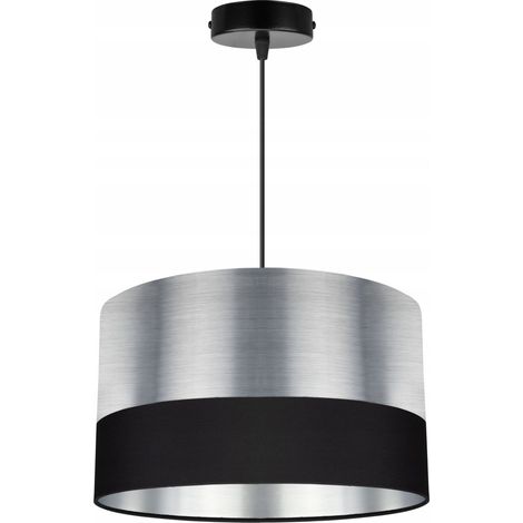 Suspension avec abat-jour chromé, LED (1/5)