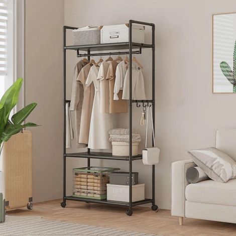 Lot de 3 boîtes de rangement en rotin tressé, paniers carrés en osier, décoration de rangement pour la maison (gris) (1/5)