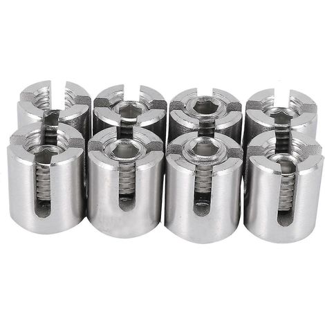 8 clips de fixation pour treillis mural vert en câble d'acier inoxydable, diamètre 3 mm, A Hy (1/5)