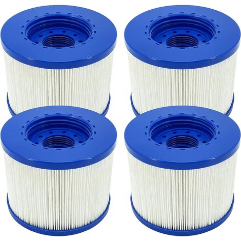 Filtre Spa a Visser, Cartouche Filtre à Vis pour Spa Gonflable Pas De Vis 60mm, Cartouche Filtre pour Spa, Compatible pour Cosy Spa, Clever Spa et de Plus (4 pièces) (1/5)