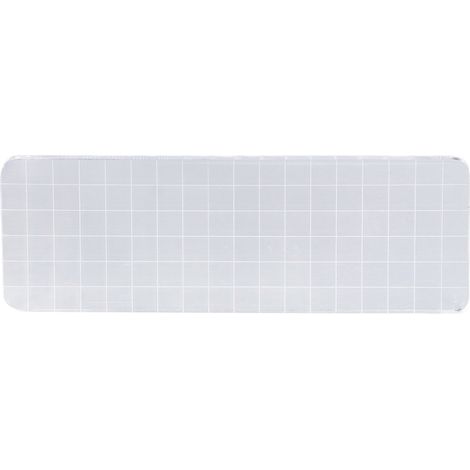 x 18 cm Acrylblock, sichere, abgerundete Ecken, langlebig, wiederverwendbar, transparent, klare Stempel für Notizbücher, Kalender, Karten (1/5)