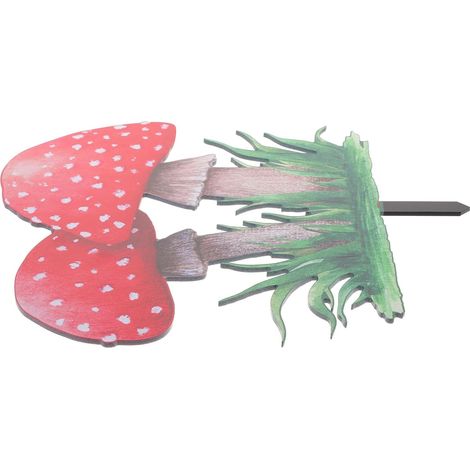 Rasendekoration Pilzstab Acryl Robust für Garten und Hof