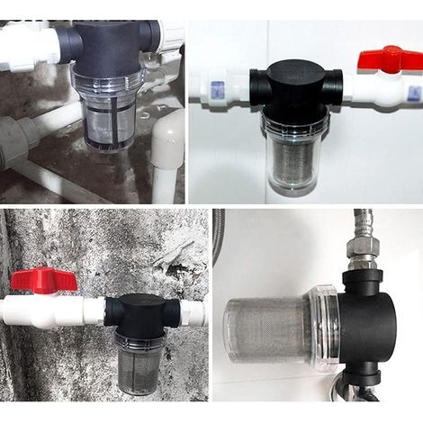 1-teiliger Rohrfilter, 40 oder 80 Mesh, Edelstahl 304, für Garten und Bewässerung (1/5)
