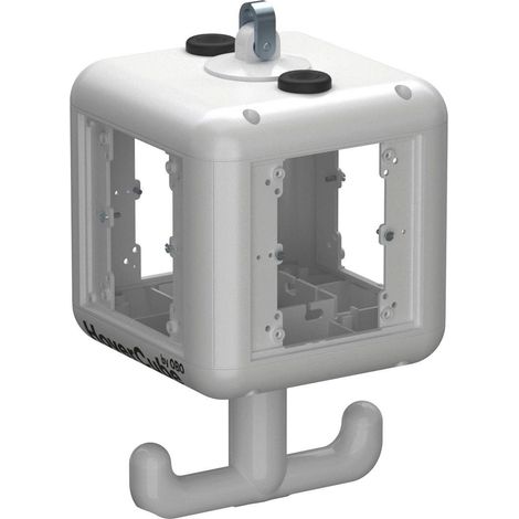 OBO Bettermann HoverCube IP20, avec poignée, vide 140x140x252 Polyamide blanc pur RAL 9010, 6109801