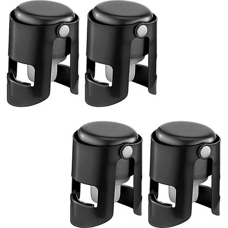 Set mit 4 Verschlüssen für vakuumversiegelte Champagner- und Weinflaschen. (1/5)