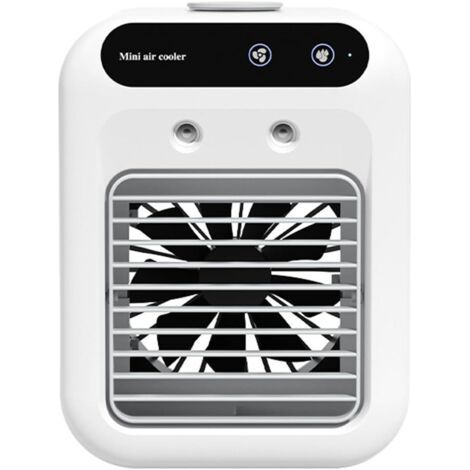 Ventilateur brumisateur portable, rechargeable par USB, humidificateur, refroidissement réglable, silencieux, parfait pour l'intérieur, l'extérieur, les voyages, la chambre, le salon, appareil de refr