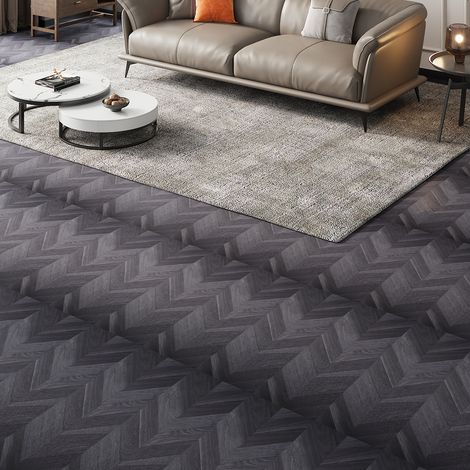 36Pcs Chevron Self-Adhesive PVC Flooring Planks (1/5)