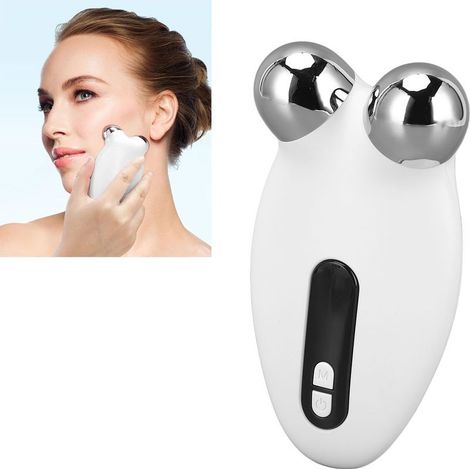 Appareil Massage Visage Anti Rides, Masseur Facial Double Menton Electrique, Rouleau de massage facial 3D pour lifting et Raffermissement du Visage et du Cou, anti-rides (1/5)