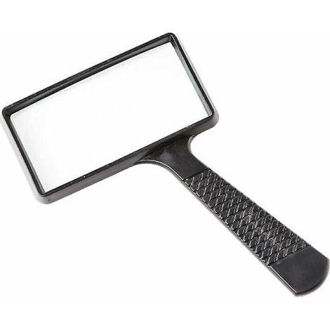 Lot de 10 loupes rectangulaires portables avec verre résistant aux rayures pour lecture, loisirs, réparation et observation des seniors. (1/3)