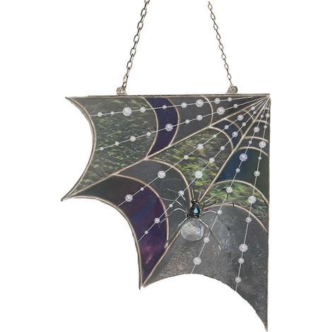 3D acrylique araignée toile angle suspendu, mur décoration, pour effrayant fête pièce décoration,B (1/5)