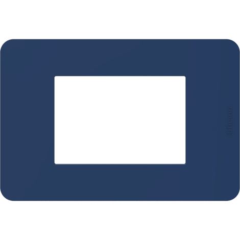 Placca 3 moduli Blue tecnopolimero serie MatixGo BTICINO JA4803TB