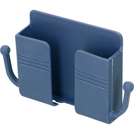 Selbstklebende Wandhalterung ohne Bohren für Handy-Ladegerät, selbstklebende blaue Aufbewahrungsbox, multifunktionales Regal zur Wandbefestigung. (1/5)