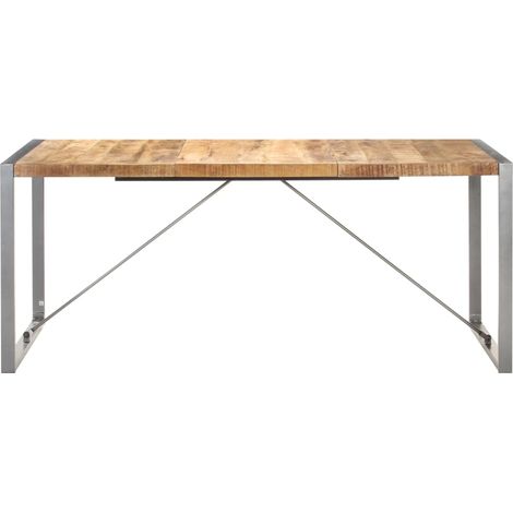 Maison Exclusive - Esstisch 180x90x75 cm Raues Mango-Massivholz