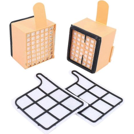 4 filtres de protection moteur (filtre moteur) + 4 filtres HEPA pour Vorwerk Kobold VK 135, 136, VK135 SZRH (1/4)