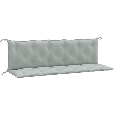 Maison Exclusive - Gartenbank-Auflagen 2 Stk. Melange Hellgrau 18